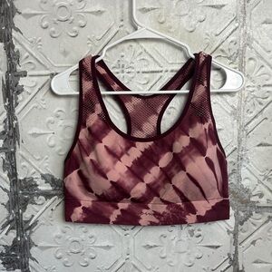Victoria’s Secret pink lightly lined seamless Tie-Dye Sports Bra